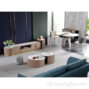 Luxus Nordic Küchenmöbel MDF Holz Moderne Esszimmer Esstisch Sets Und 4 6 Stuhl Esszimmer Sets